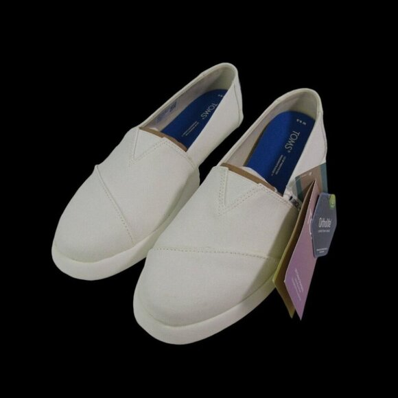 Toms Alpargata Mallow Misty Blue Color Changing Twill Shoes Womens Size 8.5 New - Picture 2 of 13